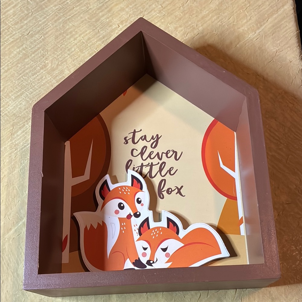 Charming Brown Fox Wall Decor